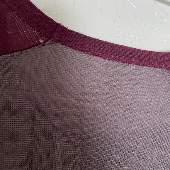 Maroon and grey baseball shirt - Picture 6 of 6